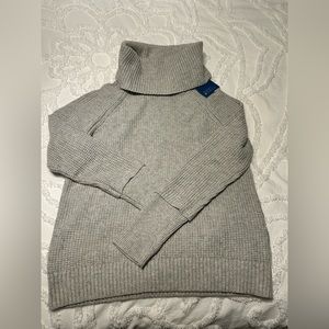 Market and Spruce Cowl Neck Waffle Stitch Sweater